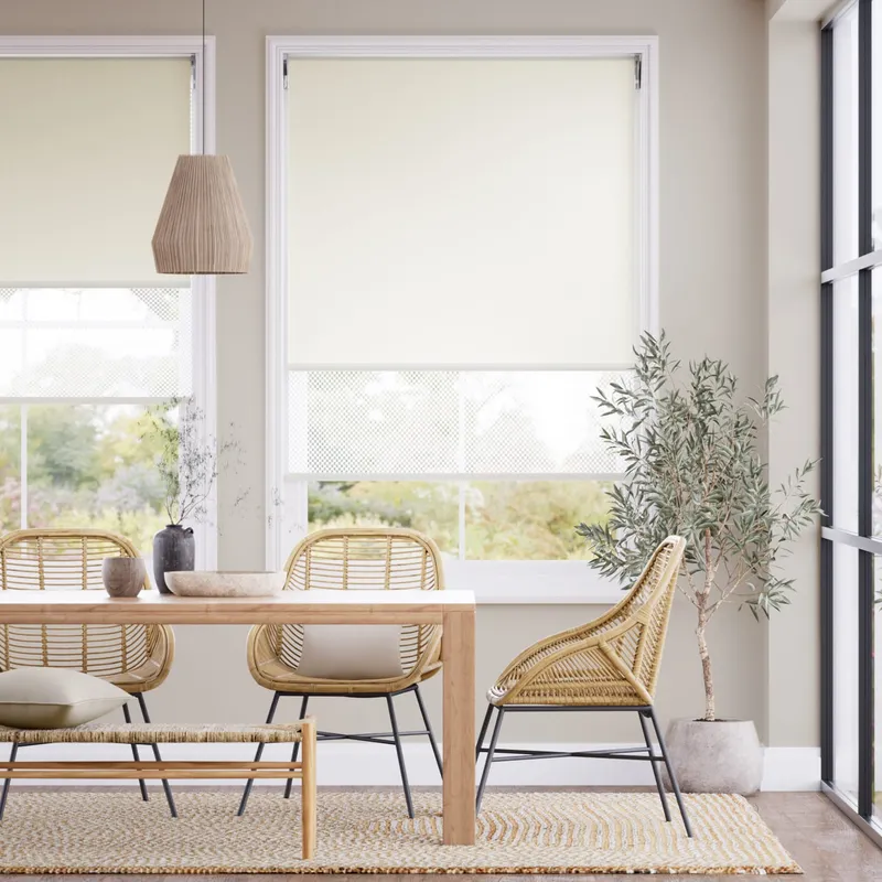Umbra Linen White Double Roller Blind