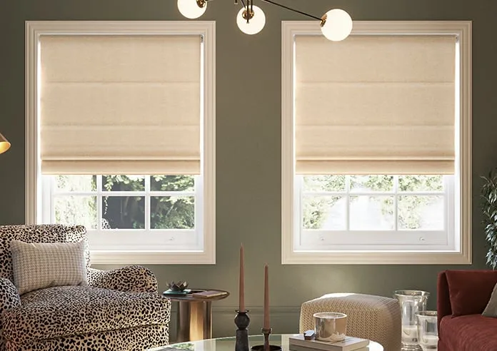 Carron Woven Cream - Roman Blind