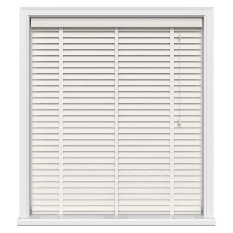 Off White Luxury Real Wood Motorised Uk - Wooden Blinds