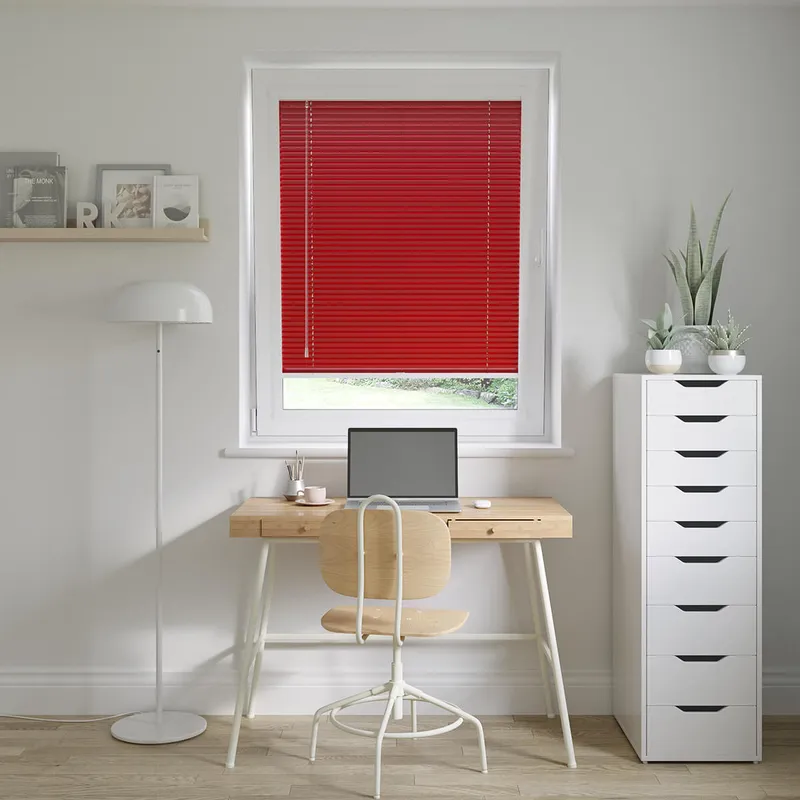 Perfect Fit Red Rose Venetian Blinds 25mm