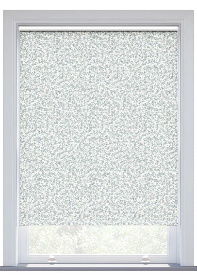 Jl X Sanderson Truffle Blackout Dove Blue Roller Blind