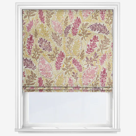 Edinburgh Weavers Zagar Raspberry Roman Blind