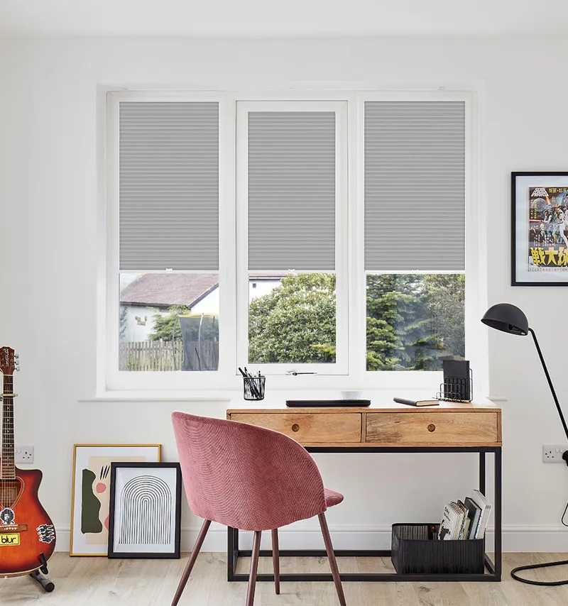 Luna Pumice 25mm Perfect Fit Honeycomb Blinds Perfect Fit Pleated Blinds