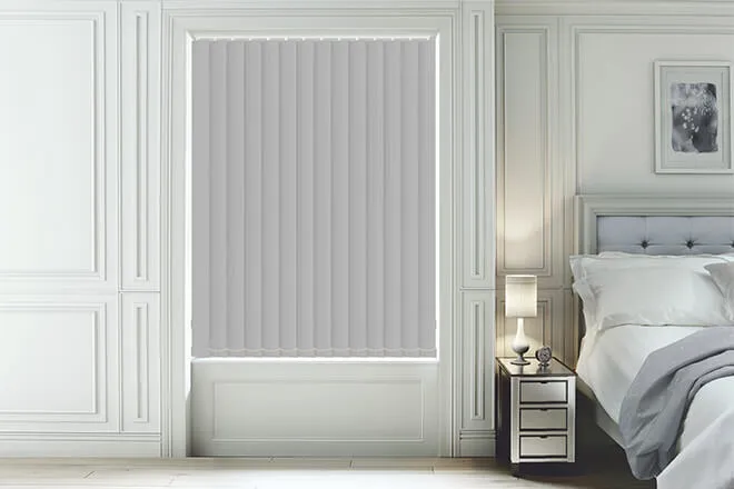 Maeve Dove - Textured Blackout Vertical Blind