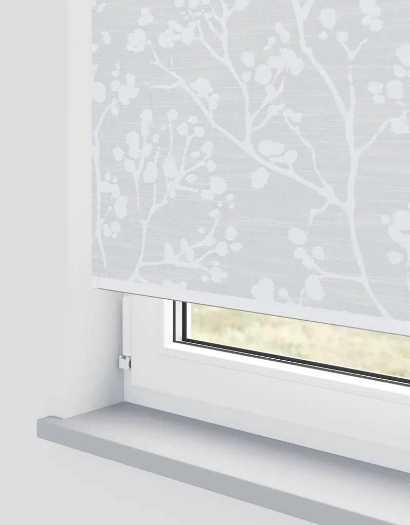 Carey Silver Electrical Roller Blind