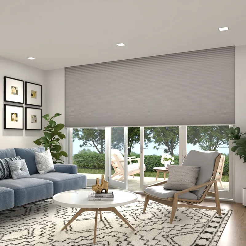 Cosibloc Grey Thermal Blackout Honeycomb Blinds