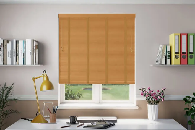 Nova Scotia Maple - Wooden Blind Amber Tape