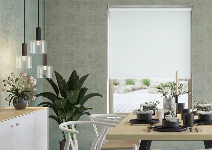 Trinity (Fr Blackout) Milk White - Roller Blind