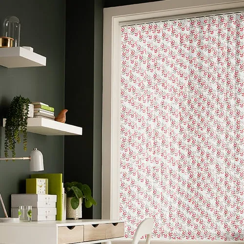 Maggie Scarlet Light Filtering Vertical Blinds