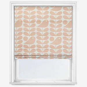 Orla Kiely Early Bird Pale Rose Roman Blind
