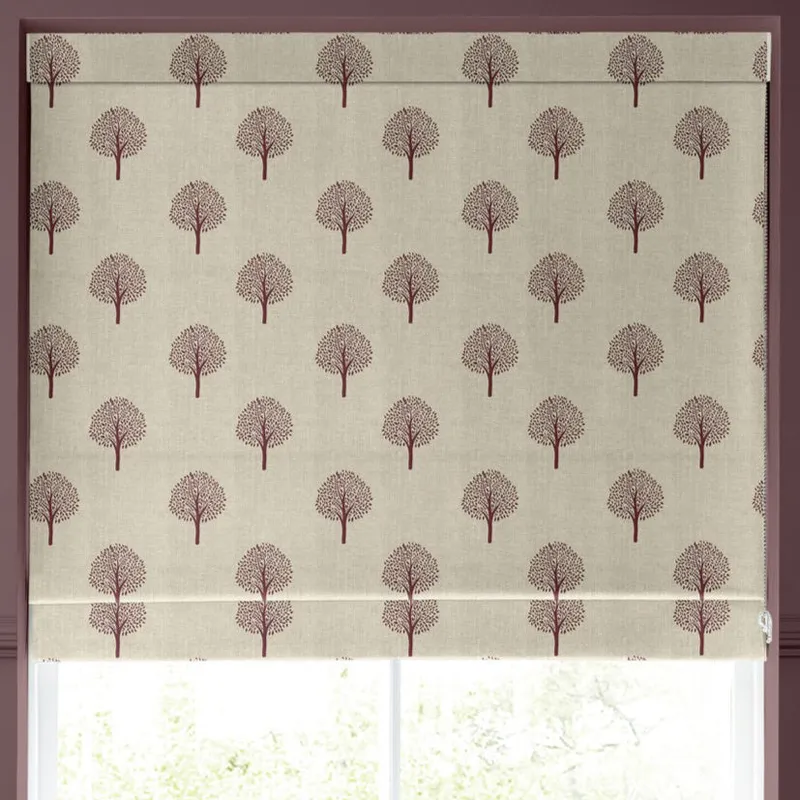 Emily Bond Yew Tree Made To Measure Roman Blind Mulberry