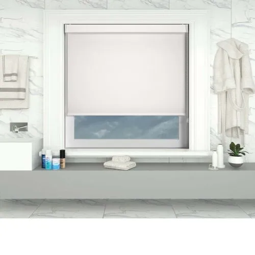 Shower Safe White Pelmet Roller Blind