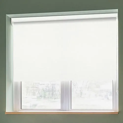 Shantung White Light Filtering Roller Blinds
