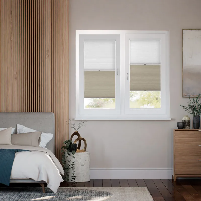 Stick On Night & Day Duo Ivory Thermal Blind