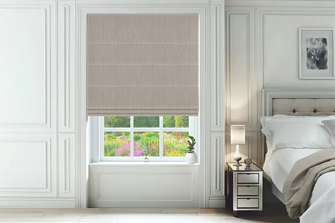 Knightley Beige - Textured Roman Blind