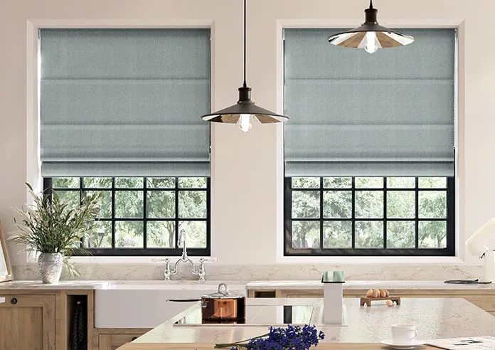 Soft Chevron Urban Grey - Roman Blind