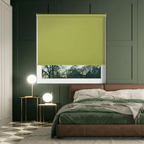 Bedtime Vine Green Cordless Roller Blind