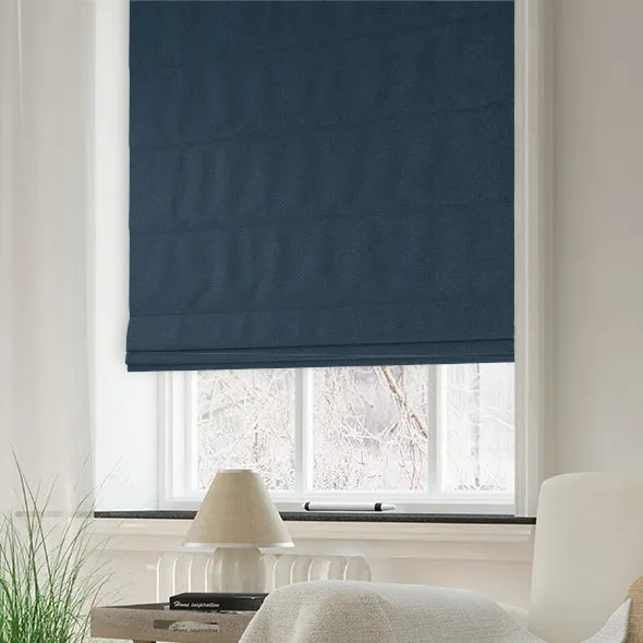 Louis Made To Measure Roman Blind Midnight
