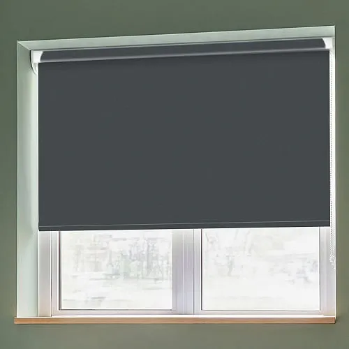 Banlight Duo Fr Anthracite (Blackout) Grip Fit Roller Blinds
