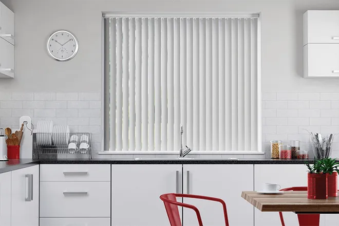 Luca Ivory - Textured Rigid Pvc Vertical Blind