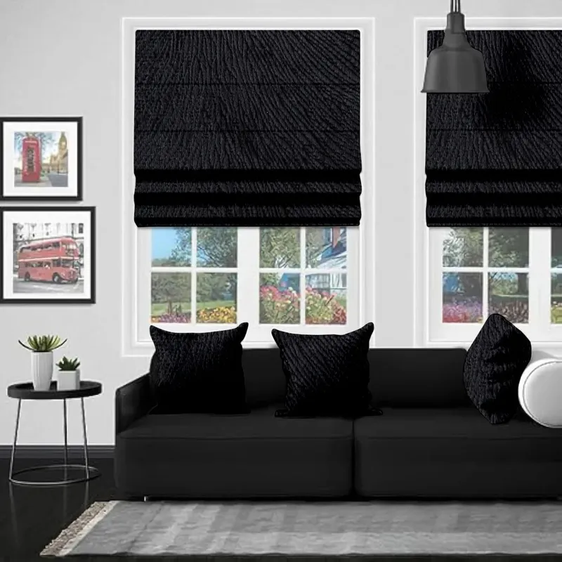 Eb Mersin Black Roman Blind