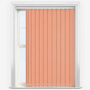 Deluxe Plain Papaya Vertical Blind