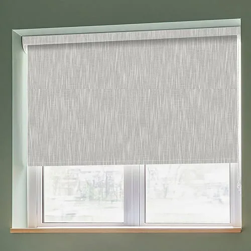 Shantung Silver Light Filtering Roller Blinds