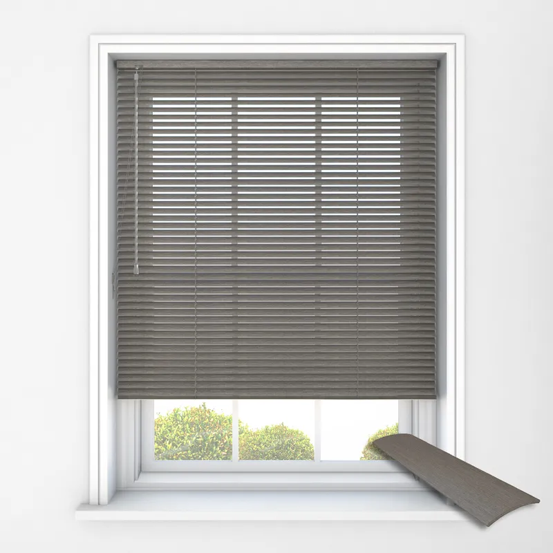 0950 Brushed Silver Venetian Blinds