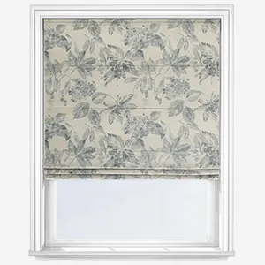 Flora Navy Roman Blind