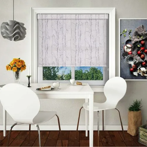 Aspen Silver Pelmet Roller Blind