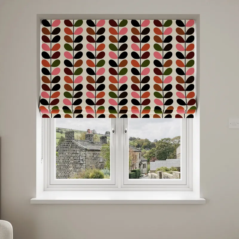 Orla Kiely Multi Stem Pink & Red Blinds Uk