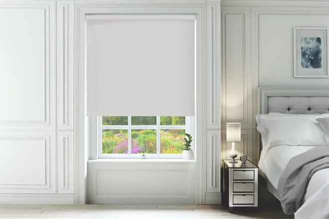 Primero Light Grey - Blackout Roller Blind