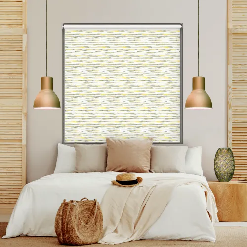 Koa Lemon Blackout Cordless Roller Blind - Light Blocking