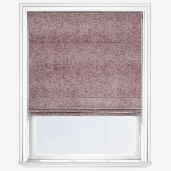 Boucle Royale Pink Roman Blind