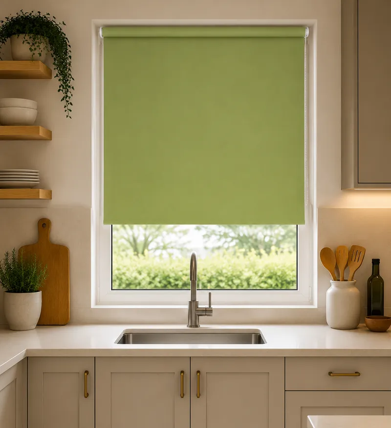 Unilux Lime - Pvc Blackout Waterproof Roller Blind