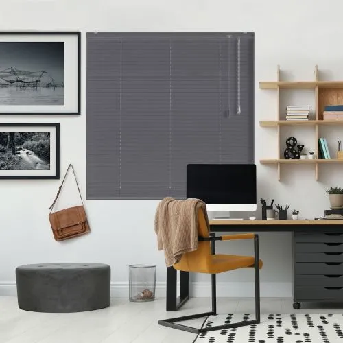 Textured Charcoal Venetian Blind