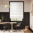 Osaka Faux Silk Ice White Roman Blind