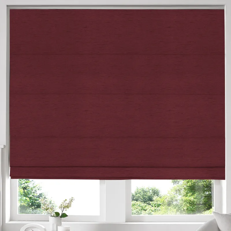 Iowa Silk Essence Made To Measure Roman Blind Wine