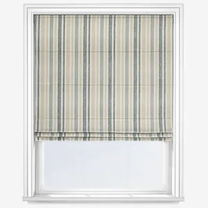 Tiverton Stripe Indigo Roman Blind