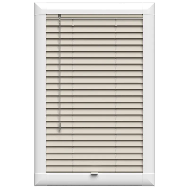 Light Fawn Perfect Fit Uk - Wooden Blinds