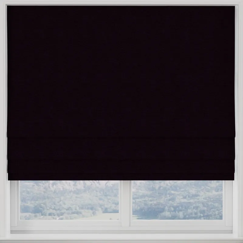 Kensington Made To Measure Roman Blind Aubergine