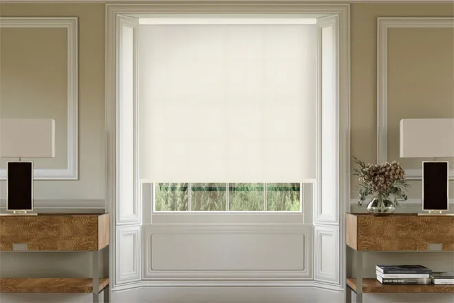 Madeline Cream - Shadow Pattern Roller Blind