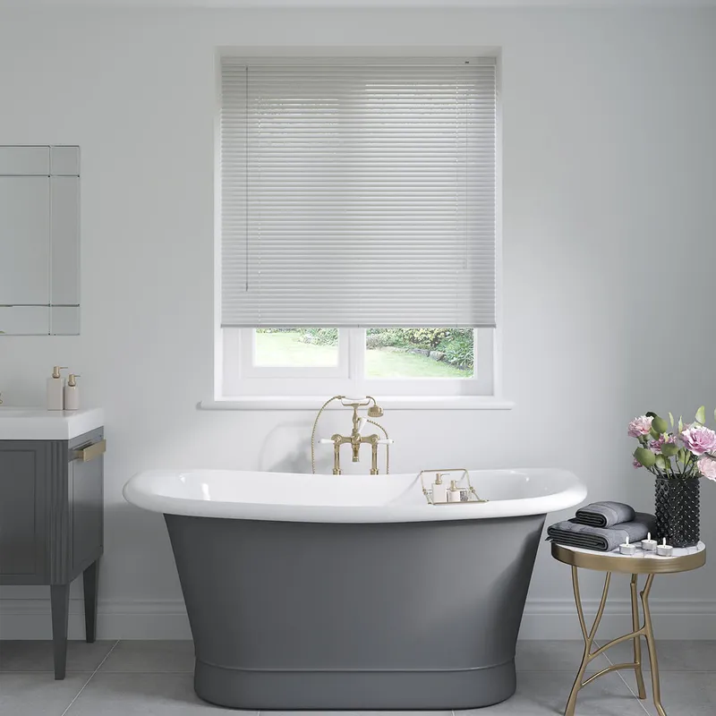 Silver Feather Venetian Blinds 25mm