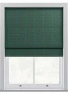 Orla Kiely Linear Stem Evergreen Roman Blinds
