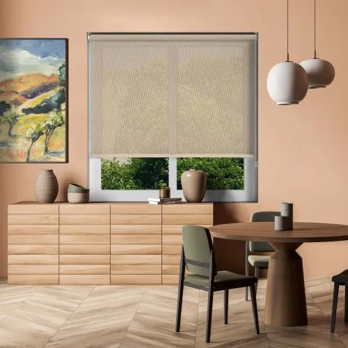 Cream Sun Screen Roller Blind