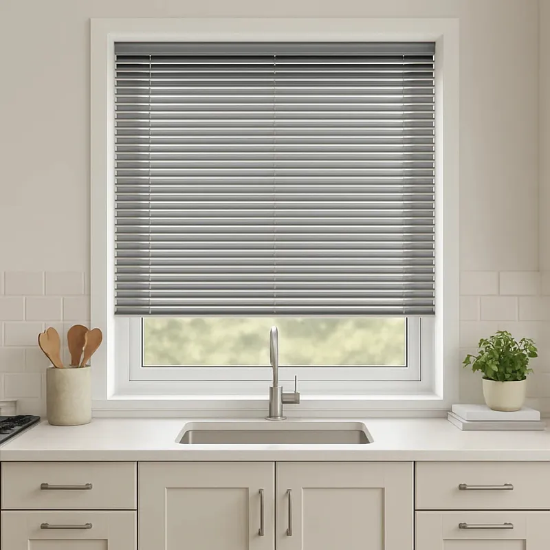 Silver Venetian Blinds | Stylish Aluminium Blinds For Windows Uk