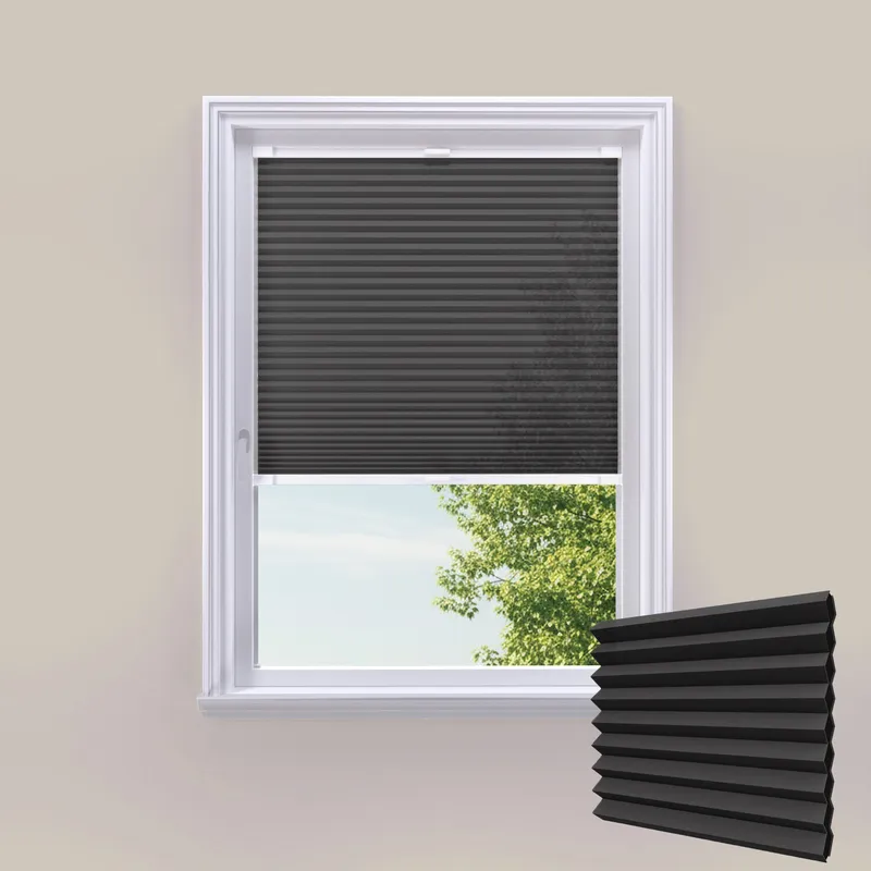 Cosishade Black Stick On Cellular Privacy Blinds