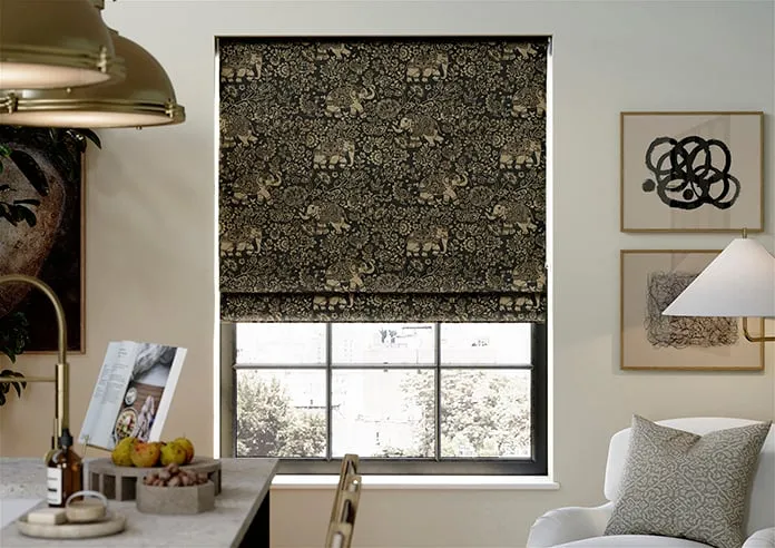Indira Charcoal - Roman Blind