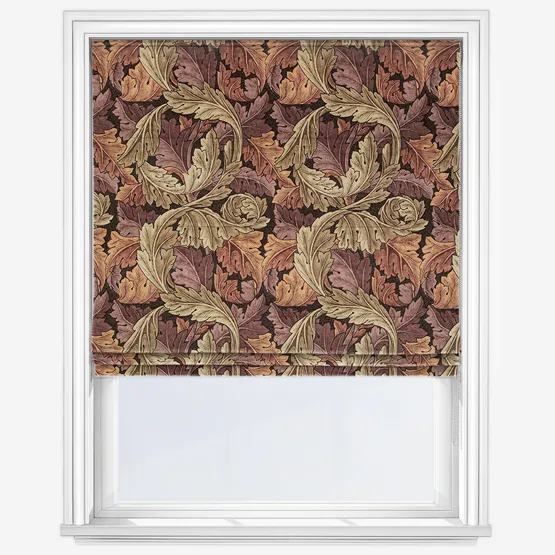 William Morris At Home Acanthus Velvet Acorn Roman Blind