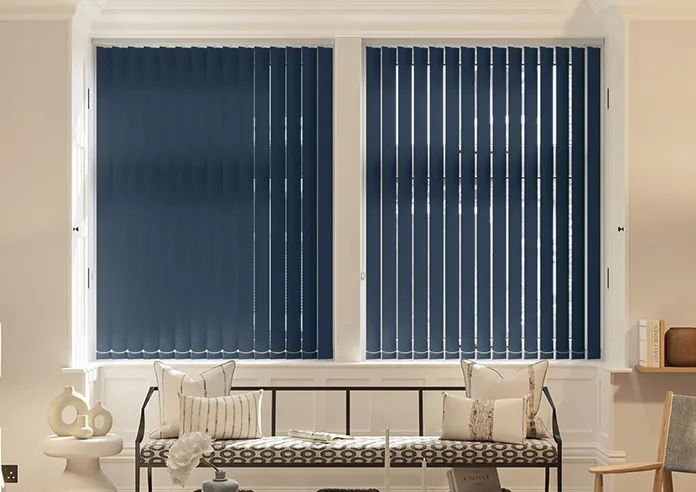 Trinity (Fr Blackout) Blue Depths - Vertical Blind